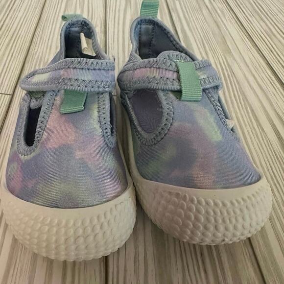 Cat and Jack Toddler Size 6 blue white hook and loop closure sneakers shoes - Picture 1 of 7